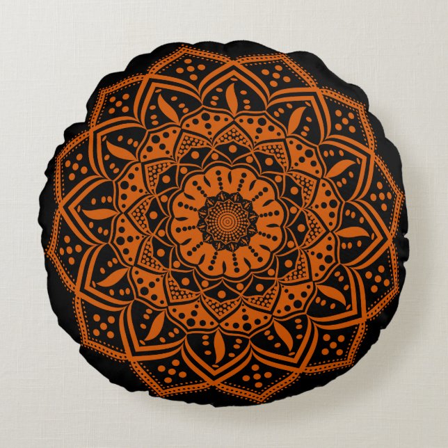 Cojín Redondo Mandala Round Pillow (Anverso)