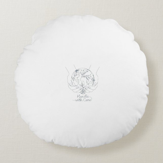 Cojín Redondo Manta de Peluche (Anverso)