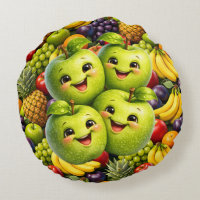 Manzanas verdes felices