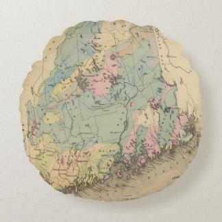 Cojín Redondo Mapa geológico de Maine