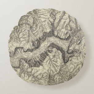 Cojín Redondo Mapa topográfico del valle de Yosemite