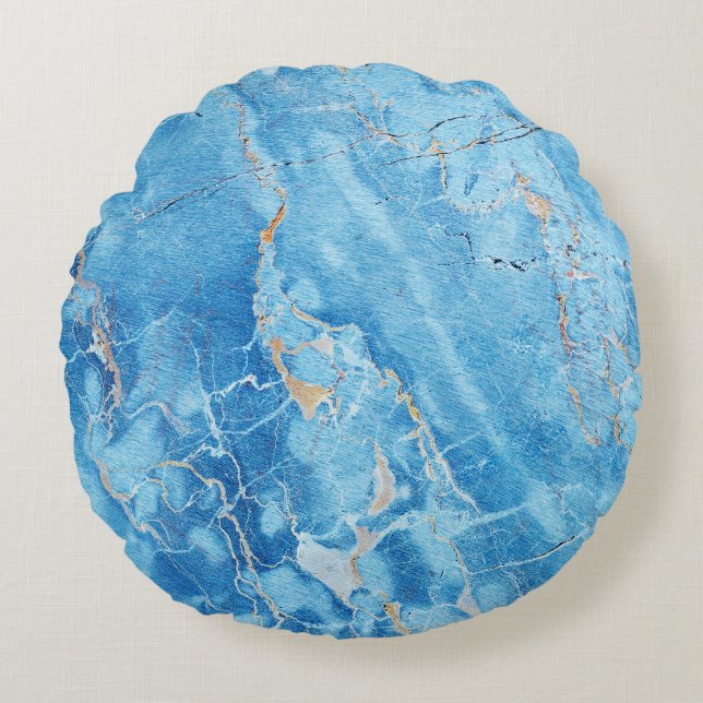 Cojín Redondo Marble Elegance: Superficie texturada natural. (Anverso)