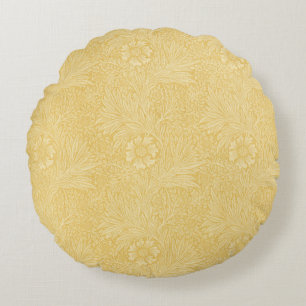 Cojín Redondo Marigold por William Morris, Flores de Jardín Vint