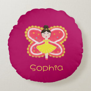 Cojín Redondo Mariposa