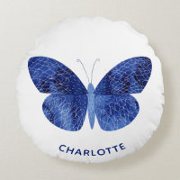Mariposa azul acuarela personalizada