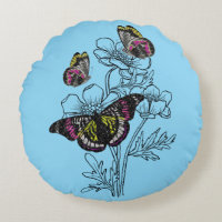 Mariposa vintage, flores estéticas