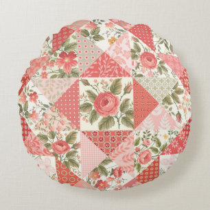 Cojín Redondo Mariposas rosas sin problemas