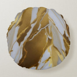 Cojín Redondo Mármol Dorado 3