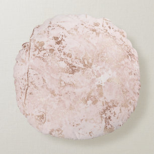 Cojín Redondo Mármol rosa: fondo de textura dorada.