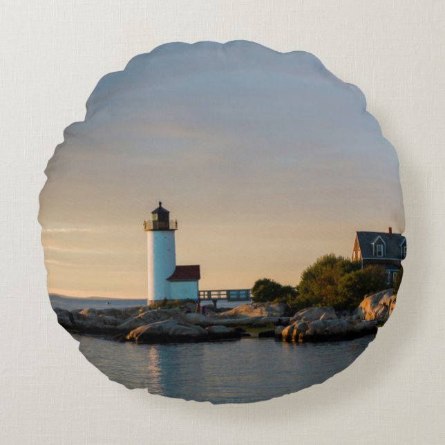 Cojín Redondo Massachusetts, Gloucester, Annisquam, Annisquam (Anverso)