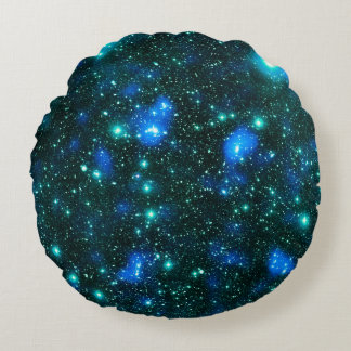 Cojín Redondo Materia Oscura Azul Teal