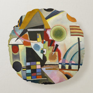 Cojín Redondo Material gráfico abstracto de Kandinsky