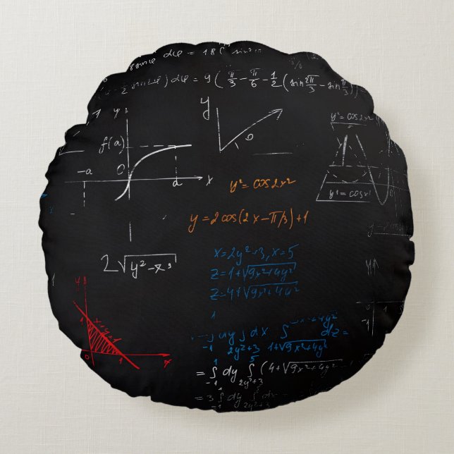 Cojín Redondo Math Pillow (Anverso)