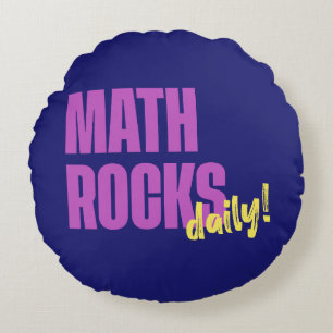Cojín Redondo ¡Math Rocks Daily! Moderno