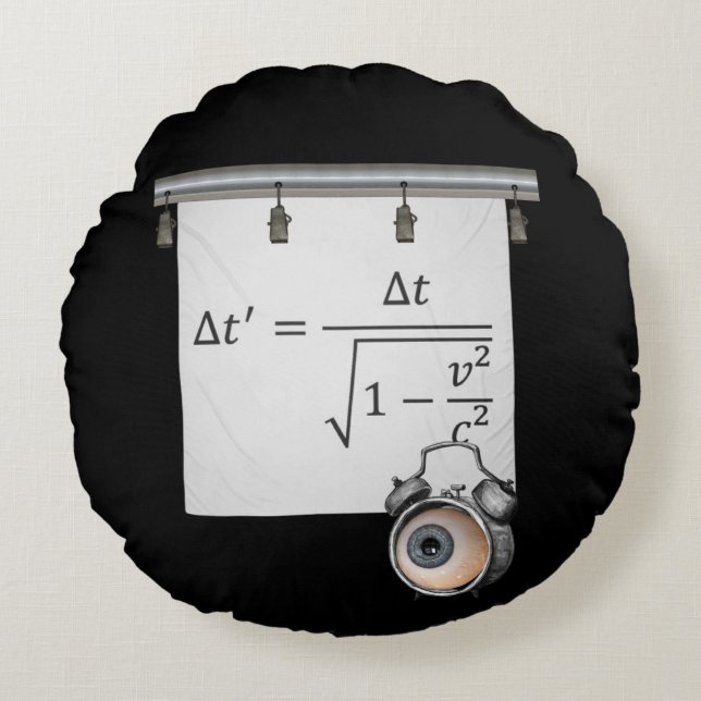 Cojín Redondo Matter of Time (Anverso)