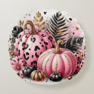 Cojín Redondo Máximo de calabaza rosa