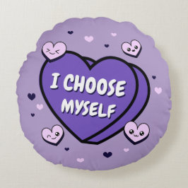 Cojín Redondo Me Elijo A Mi Mismo Amor