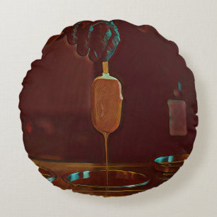 Cojín Redondo Me encanta la palmilla de helados