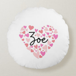 Cojín Redondo Me encanta Zoe