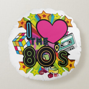 Cojín Redondo me encantan los 80