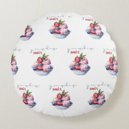 Cojín Redondo me haces derretir helado