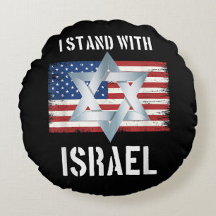 Cojín Redondo me mantengo con Israel