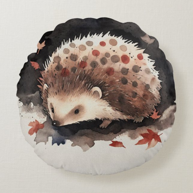 Cojín Redondo Mein kleiner Igel-Freund „Zwergerl“ (Anverso)