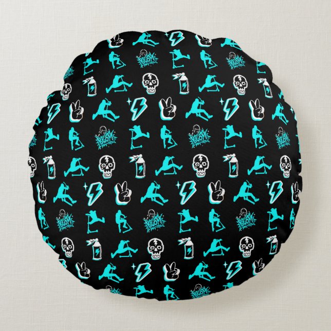 Cojín Redondo Mejor Scooters de estilo libre (Anverso)