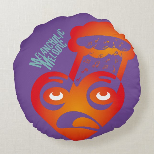 COJÍN REDONDO MELANCHOLIC MEDOLIC BY MASANSER PIXELAT (Reverso)