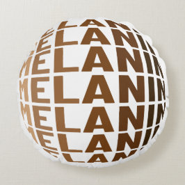 Cojín Redondo Melanin Poppin Black History Mono Bruh Sista