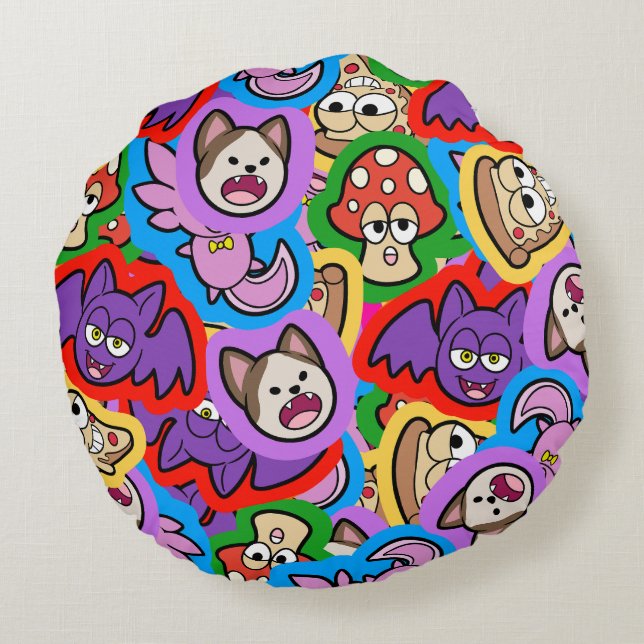 Cojín Redondo Memefetti Mix 2023 (Reverso)