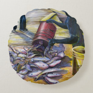 Cojín Redondo Menú de hoy, Harbour Island