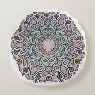 Cojín Redondo Mermaid Mandala Round Pillow