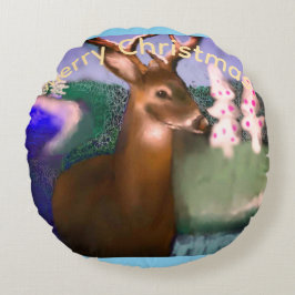 Cojín Redondo Merry Christmas