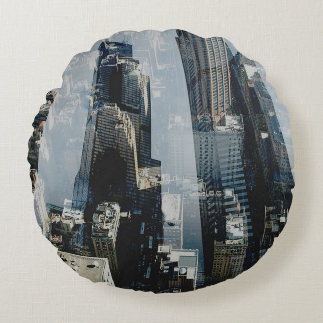 Cojín Redondo Metrópoli III (Anverso)