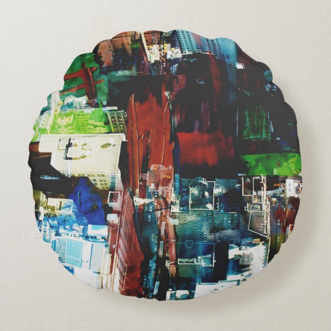 Cojín Redondo Metrópoli VIII (Anverso)