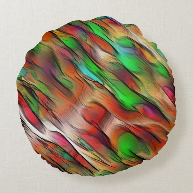 Cojín Redondo Mezcla de manchas opacas y cromadas (Reverso)