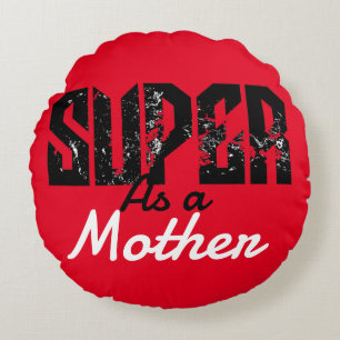 Cojín Redondo Mi gente favorita me llama mamá, personaliza