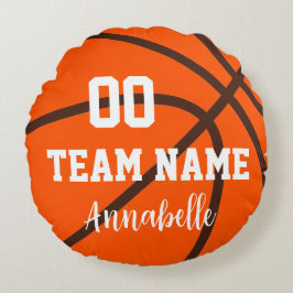 Cojín Redondo Mi jugador favorito de básquetbol