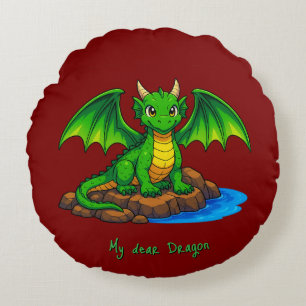 Cojín Redondo Mi querido Dragón
