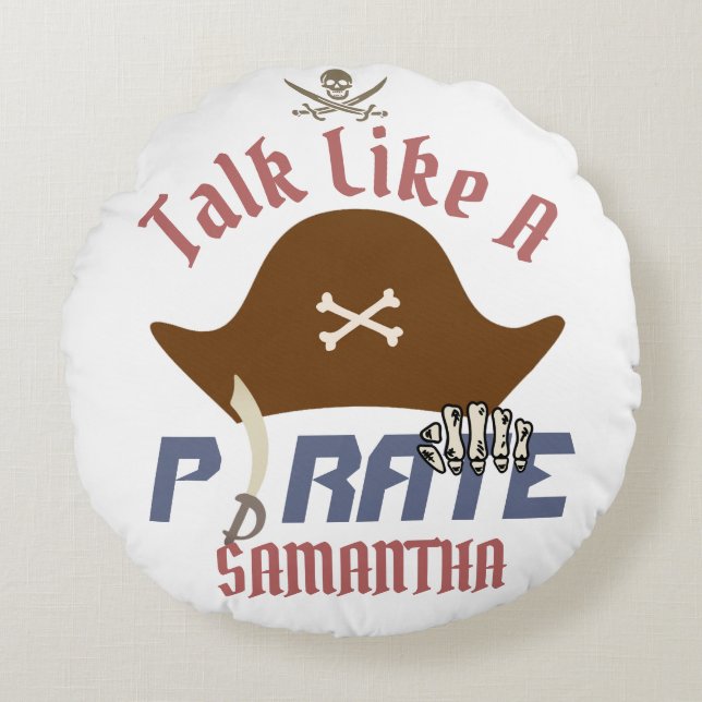 Cojín Redondo Mi tesoro | Día Internacional de Hablar como un Pi (Anverso)