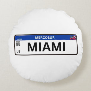Cojín Redondo Miami Mercosur