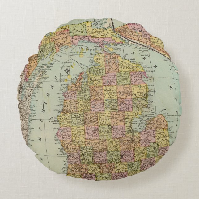 Cojín Redondo Michigan 3 (Anverso)