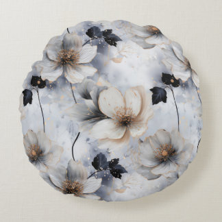 Cojín Redondo Midnight Bloom Floral Duvet Cover – Elegant