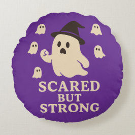 Cojín Redondo Miedo pero fuerte