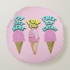 Cojín Redondo Mikitiez icecream fiesta favorita el verano