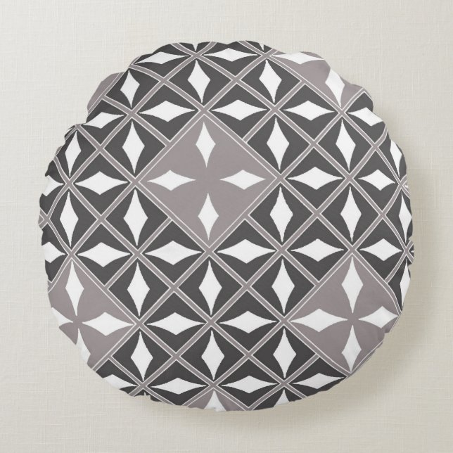 Cojín Redondo Mina plateada (Anverso)