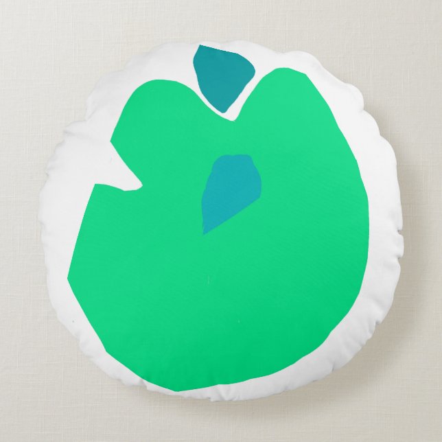 Cojín Redondo Mint Petal Round Pillow (Anverso)