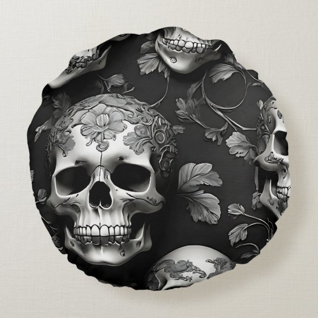 Cojín Redondo Misterioso arrollador (Reverso)