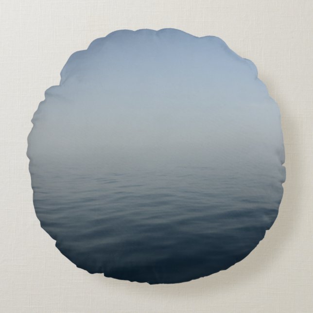Cojín Redondo Misty Morning Capri Ocean Bliss 1 (Anverso)